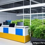 Home 22 환경 경영과 기업 책임 - A modern corporate office setting in India, showcasing eco-friendly initiatives: solar panels on the...